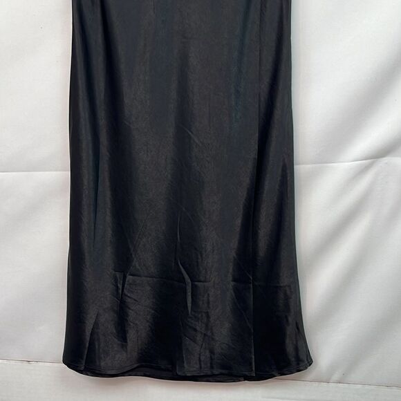 Charlie Holiday Black Satin Chelsea Skirt NWT - Picture 8 of 15
